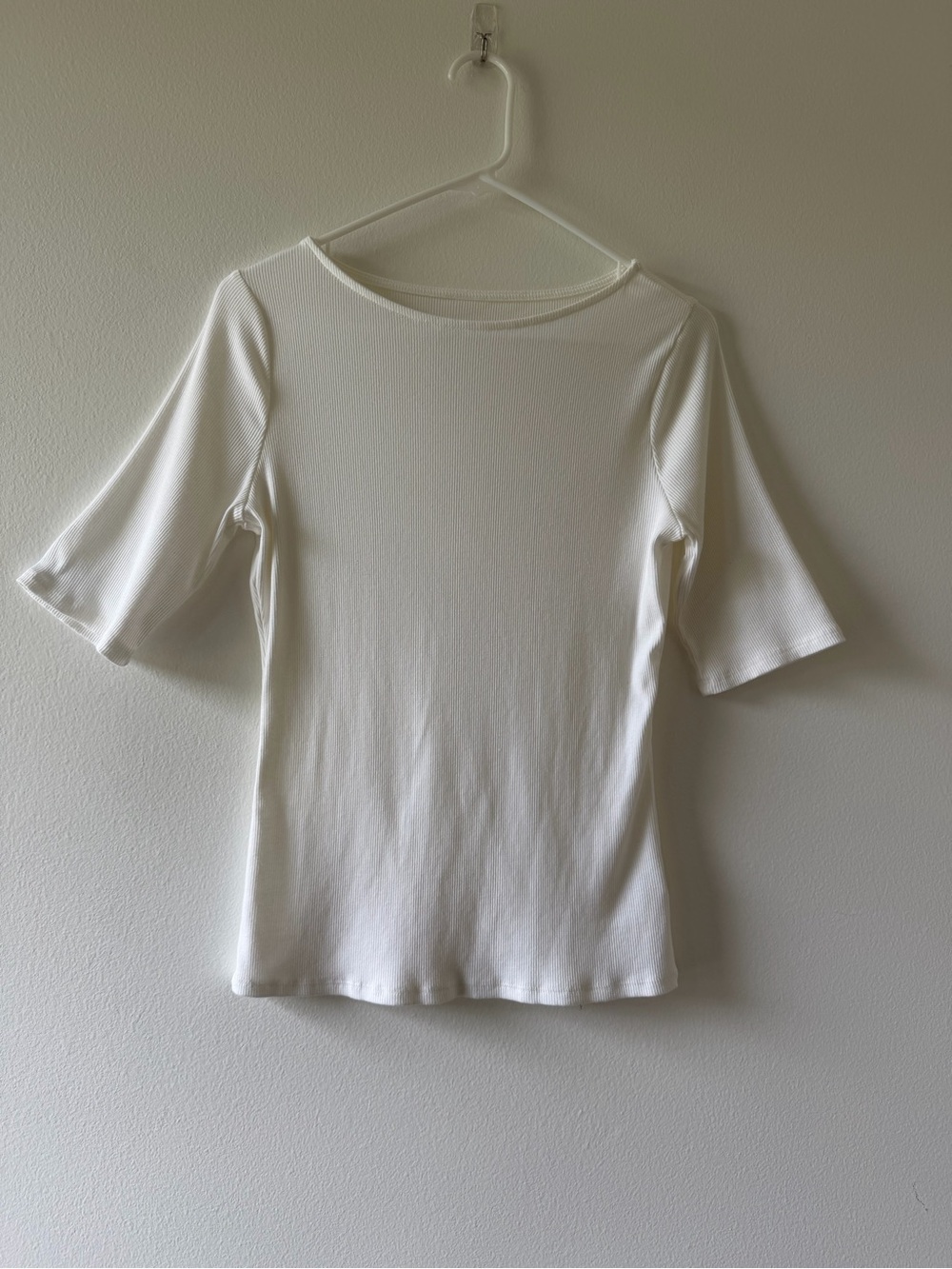 a new day ribbed elbow length T-shirt, NWOT